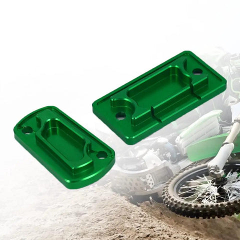 CNC Aluminum Brake Reservoir Cap For Dirt Bike Front And Rear Clutch Fluid Cover Protects The Reservoir And Adds Built Tough Style Fits KX KLX Models 01 21