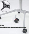 Rolling Laptop Desk With Adjustable Height Stand Ergonomic Portable Workstation For Home Office Gaming Setup showing its quiet, sturdy wheels and chassis detail.