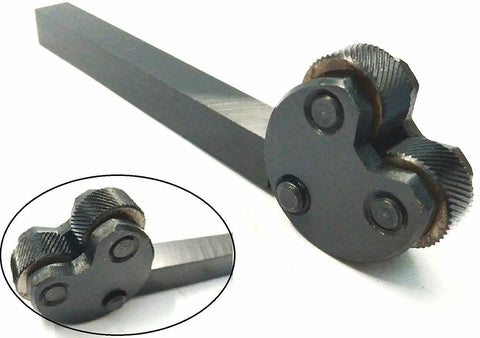 Diamond Pattern Knurling Tool With Pivot Head For Lathe And Milling Machines Pro Grade 1/2 Inch Square Shank close-up view