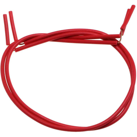 Red wires from Electrical Circuit Experiment Kit For Home And School, DIY Circuit Builder With Small Bulb That Lights Up