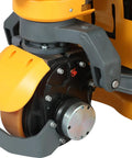 Heavy Duty Pu Drive Wheel Replacement for A-1034 Electric Pallet Jack, showcasing durable wheel assembly close-up.