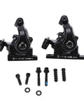 Heavy Duty Grip On Two Wheeled Rides With Dual Piston Mechanical Disc Brakes For Road And Folding Bikes featuring aluminum calipers.