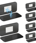 Six Pack Ultra Slim Magnetic Cabinet Locks with Self Adhesive Latches for Secure Drawers and Cabinets, Easy Install, Strong Hold