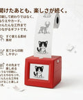 Totally Awesome Mini Thermal Printer For Kids With Screen Preview And Zero Mess Inkless Printing For Story Cards Coloring Sheets And Role Play Props To Level Up Creative Adventures, showing red handheld printer with printed cat design.