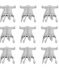 Front view of Universal 35mm Din Rail Terminal Marker Carrier Set Of 100 Pieces For Easy Wiring Labels, showing tough PA66 material