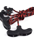 Crossbow Cocking Rope Tool With Double Handle Puller for Easy, Even Cocking, Red and Black String, 50 Percent Lower Draw Weight