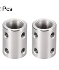 10mm To 10mm Stainless Steel Rigid Shaft Coupling With Set Screw 22mm Long 16mm Outer Diameter Beefy Clamp Connector, 2 Pack