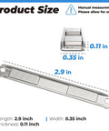 Stainless Steel U Channel Shower Door Magnet With Screws For Swing Doors And Strike Jamb Heavy Duty Magnetic Seal Kit dimensions