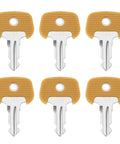701 Ignition Key Set For Jungheinrich Forklifts And Pallet Trucks 6 Pack Replacement Keys 701 28520480 Compatible With Heavy Equipment Easy Fit Beefy Metal Build For Quick Access On The Jobsite In Busy Warehouses. Six 701 metal ignition keys with tan plastic heads