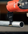 Badass Reciprocating Saw Blades One Three Eighth Inch Carbide Tipped Titanium Coated Metal Cutter Rips Clean Through Rusted Bolts Copper Pipes And Nail Embedded Lumber Like A Boss Two Pack, cutting metal pipe.