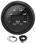 Ultra Thin Exhaust Gas Temperature Gauge 0 To 1800F Pyrometer With Red LED Display For Diesel Trucks Anti Vibration EGT Sensor Kit compact 52mm gauge
