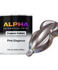 Ready To Roll Pink Elegance Metallic Basecoat Automotive Paint Gallon With Slow Reducer Straight From The Can For A Sweet Clean Finish On Any Ride beside a paint sample