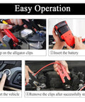 Steps for using Jump Starter Cables With Adapter For Milwaukee M18 18V Batteries 2ft 8AWG Automotive Booster Cables