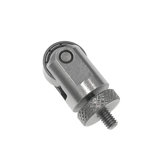Dial Indicator Roller Contact Point For Depth Gauge, 10mm Diameter Wheel, 4-48 UNF Thread Shank, Inch Dial Indicator Accessory For Pro Grade Precision Measuring Tools, Replacement Point For Moving Workpieces, metal roller