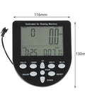 Gym Grade Rowing Machine Counter Monitor With Timer Distance And Heart Rate Display Multi Function Analytics Instrument For Indoor Cardio Equipment Lightweight Easy Install And Durable Build, 116x130mm black LCD monitor