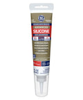 Tube of Advanced Silicone Kitchen And Bath Sealant In Almond Color For Easy DIY No Mess Caulking In Kitchens And Bathrooms Two Point Eight Ounce Tube Made In USA Durable Long Lasting Grout Line Edge Sealant