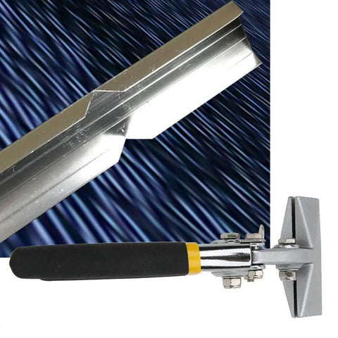 Metal Sheet Bending Seaming Pliers with 80mm Clamp in a close-up view showing ergonomic non-slip handle for seamers and welding.
