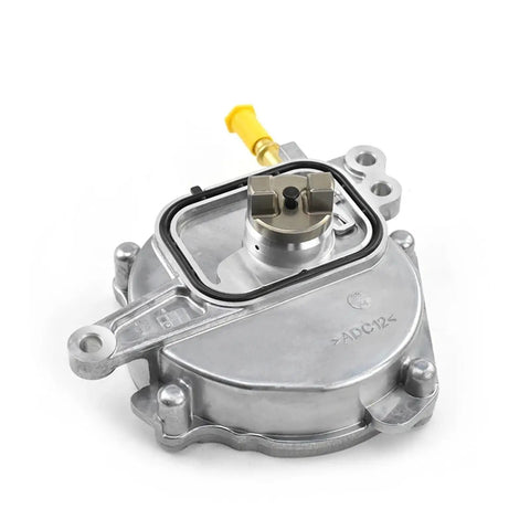 Heavy Duty Brake Booster Vacuum Pump Built Tough For Sweet Stopping Power And Rock Solid Reliability Compatible With Toyota Camry Rav4 Avalon 2.5L Engines 2018 2023 close-up view showing metallic finish and suction port.