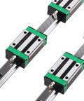 Two 800mm Linear Guide Rails HGR20 Kit With Four TRH20B Carriage Sliders For DIY CNC Routers Lathes And Mills HGH20CA Compatible Smooth Precise Motion And Low Wear, two rails with carriages