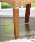 Chair with 40 Pieces Nail On Non Slip Furniture Glide Pads with Nylon and Metal Construction Round Floor Protectors on tile floor