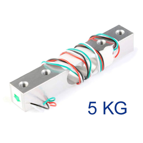 Digital Load Cell Weight Sensor With HX711 Weighing Breakout Board For Arduino DIY Projects 5Kg Capacity Portable Kitchen Scale Module Easy Plug N Play High Precision 24 Bit ADC, 5kg load cell