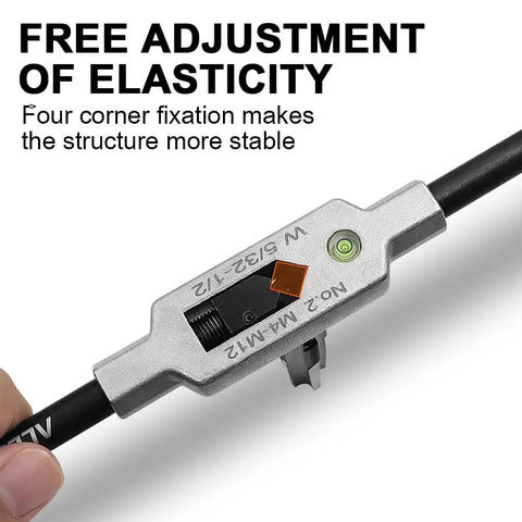 9/16-20 Bike Pedal Thread Repair Kit For Crank Arm Rethreading Tap Set with adjustable elasticity mechanism shown.