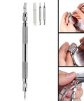 Watch Band Link Pin Remover And Repair Tool Kit, 24 In 1 Set With 6 Extra Tips, 20 Cotter Pins, used for adjusting watch bands