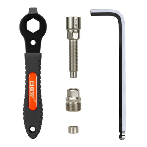 Crank Puller Tool Set For Bikes With Allen Wrench Square Crank Remover Kit Compatible With ISIS Drive And Octalink shown