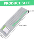 Super Convenient Wall Mounted Storage Rack Equipped With Plenty Of Card Holder Slots A Real Game Changer For Warehouse Material Sorting Office Filing And Classroom Organization, grey card holder with size dimensions