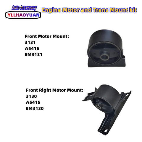 Set Of 4 Engine Mounts For Jeep Compass Patriot 2007 To 2017 2.0L 2.4L Also Fits Dodge Caliber 2007 To 2012 Replaces A5415 A5416 3130 3131