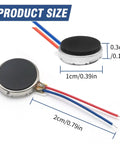 Beefy Mini 10mm By 2mm Flat Coin Button Type Vibration Motors DC 3V 12000 RPM Micro Vibe Motors For Smartphones Pagers Tablets