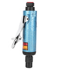 Rugged Lightweight Pneumatic Die Grinder Powering Through Heavy Duty Metal Cutting And Fast Automotive Fixups With Smooth High Speed Operation And Comfort Grip For Daily Shop Workloads, close-up view showing aluminum body and trigger.