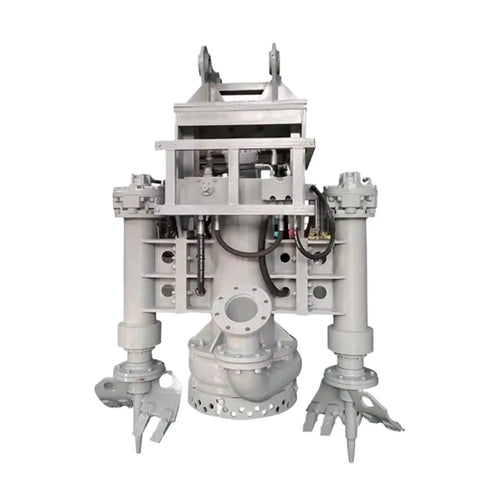 Excavator Hydraulic Submersible Slurry Cutter Pump Heavy Duty Dredge And Sand Extraction Tool with integrated cutter for efficient sediment removal.