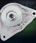 Front view of Starter Generator Replacement For Club Car Golf Carts EZ GO Toro Kawasaki Engines Fits 1996 To 2008 metal component.