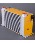 60 L/min Aluminum Hydraulic Oil Cooler Plate Heat Exchanger For Small Hydraulic Stations 24V Air Cooler With 2 MPa Pressure