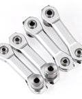 Beefed Up Alloy Sway Bar Links And Balls For LOSI DBXL 2.0 RC Truck Durable Aluminum Components For Smooth Handling Easy Install And Maximum Stability On Rugged Tracks. Silver alloy RC sway bar links and balls, set of four.