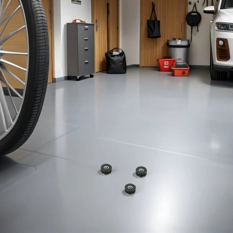 Two Piece Motorcycle Rubber Grommet Kit With Metal And Rubber Shock Absorbing Bushings, Weather Resistant Vibration Isolation Pads For Fairings And Buffer Cushions For A Slicker, Smoother Ride on garage floor