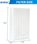 HEPA Filter Replacement For HPA100 HPA200 HPA300 And 5000 Series Air Purifiers 6 Pack Compatible HRF R3 R2 R1 size 10.2x6.5x1.6