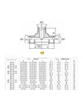 Rock Solid Hydraulic Transition Fittings BSP Threads One Eighth To One Inch Internal Cone Tee Joint High Pressure C Type Pipe Connection Heavy Duty Shop Repairs Rigging Jobs Zero Hassle Setup Badass Adapters For Peak Performance. technical drawing of AB hydraulic tee fitting with 60° cone threads