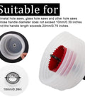 125mm Hole Saw Dust Bowl Rubber Dust Cover Collector For Drilling And Ceiling Cuts with flexible silicone shield