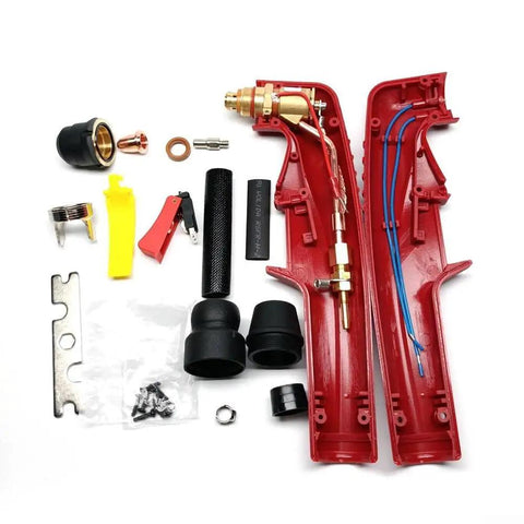 Plasma Torch Heads And Handles Kit For Easy Weld 20P 251 Plasma Cutters With IPT-20C Replacement Torch Assembly components displayed