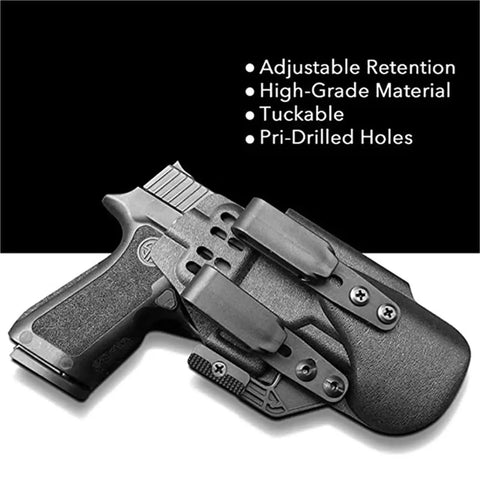 Rugged Durable Tactical Holster Clips And Knife Scabbard Kit for back waist gear with handgun retention features.