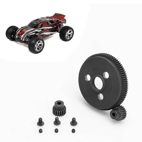 48P 86T Spur Gear Set Beefed Up With 19T And 21T Pinions For 1 By 10 RC Cars Upgrade Kit with RC car display