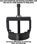 Master Wheel Bearing Removal Tool Set C-U size shown from front, featuring easy pull screw for quick hub and bearing replacement.