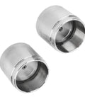 2 Pack Trailer Wheel Bearing Protectors With Dust Covers Stainless Steel Universal Bearing Caps Fit 1.98 Inch Hub Diameter