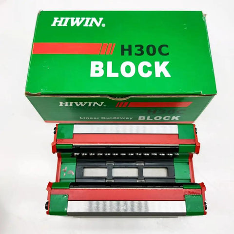 HIWIN HGH30 Linear Block and Carriage Set With HGH30CA Rail For CNC Machines, Beefy High Speed And Heavy Load, Rock Solid Rigidity, Precise Motion System, Custom Length Cuts Available, Durable Linear Guide For Precision Grinding, boxed HGH30C block
