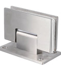 Stainless Steel Double Opening Shower Door Hinges 90-Degree Hardware For Bathroom Showers Cabinets And Display Cases Brushed Finish