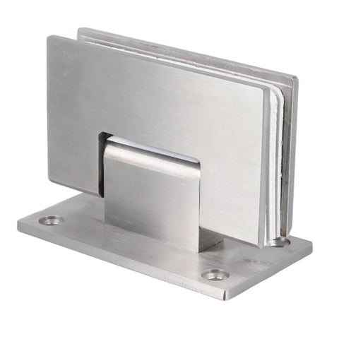 Stainless Steel Double Opening Shower Door Hinges 90-Degree Hardware For Bathroom Showers Cabinets And Display Cases Brushed Finish