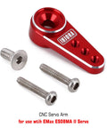 Mini Servo Horn Upgrade Kit For ES08MA II Servo Two Pack Aluminum Alloy With Screws Black And Red For SCX24 And Other RC Cars