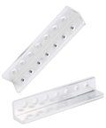 Aluminum L Shaped Beam Channel 12x12x64mm With 7 Holes Pair For Robot Building Kits DIY Robotics Projects Structural Aluminum Alloy For Strong Lightweight Builds, pair view